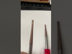 4.0mm کاربید جامد تیره گلوله بینی پایان آسیاب TiCN پوشش CNC آسیاب برش حکاکی بیت